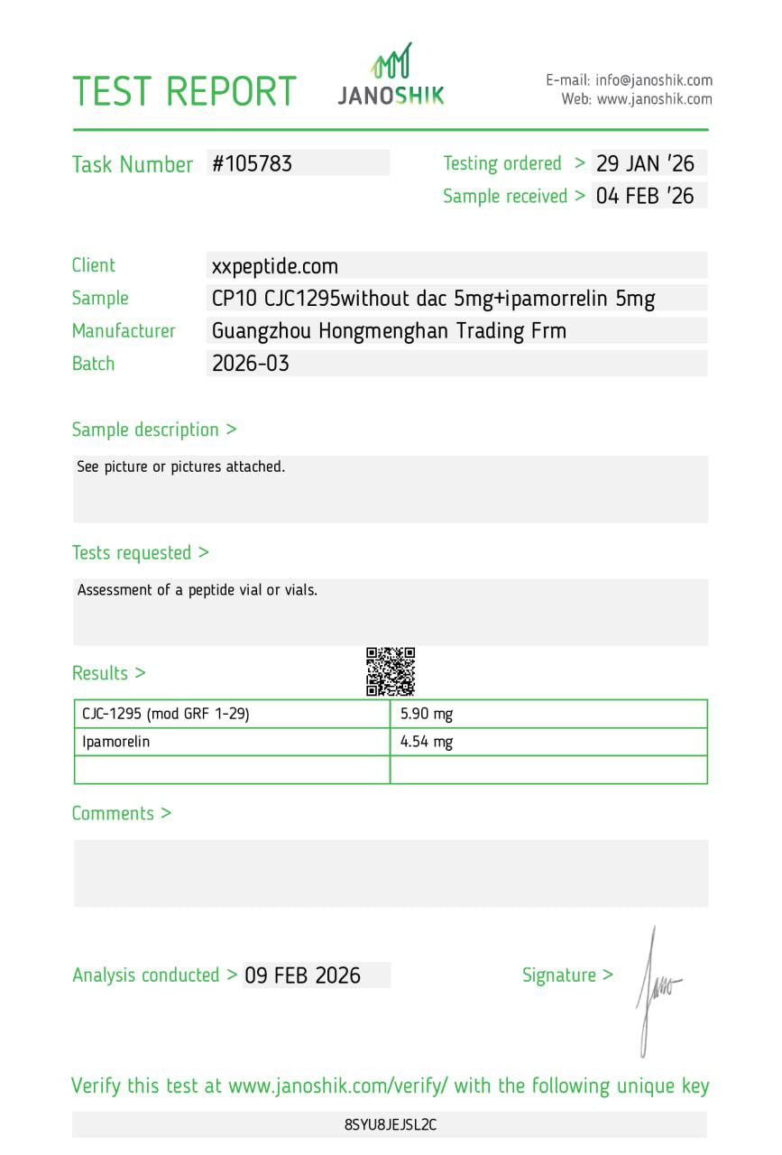 CJC-1295 + Ipamorelin 10mg - Imvelo Peptides™
