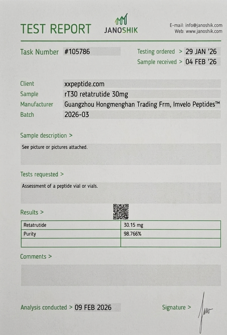 Retatrutide 30mg Vial - Imvelo Peptides™